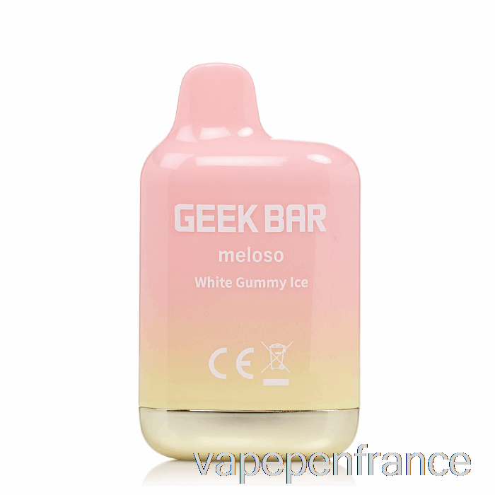 Geek Bar Meloso Mini 1500 Stylo Jetable à Glace Gommeuse Blanche